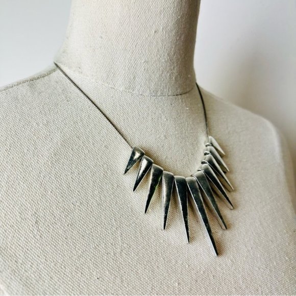 Vintage Silver Colour Tribal Goth Necklace - Picture 5 of 7